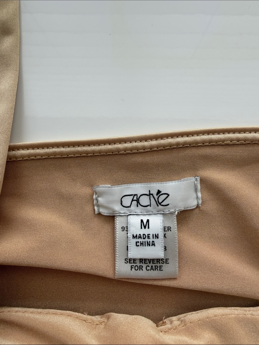 Cache Gold braided knitted front tank top M - Picture 5 of 6